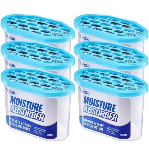 0.8 Oz Humidity Absorber Boxes Fragrance Free Dehumidifier Attracts Extra Moisture From Your Bathroom (Packs Of 6) 1