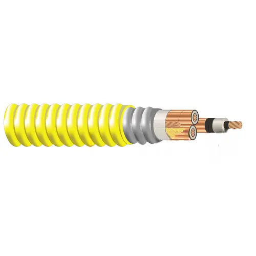 1/0 Awg 3C Type Mv -105 Copper 5/8Kv Nlepr Insulation 133/100% Il Aia Yellow Lszh-Tp Jacket 1
