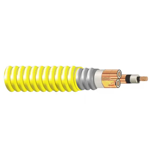 1/0 Awg 3C Type Mv -105 Copper 5/8Kv Nlepr Insulation 133/100% Il Aia Yellow Pvc Jacket 1
