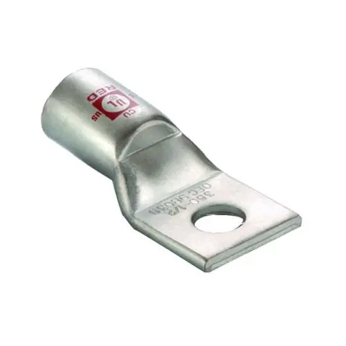 1/0 Awg Heavy Duty 1/2 Stranded Copper Compression Lug With Single Hole Pink 94055 1