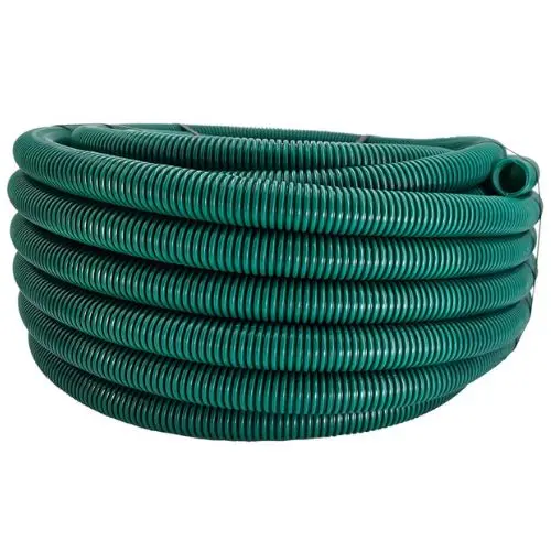 1 1/2 Inch Hdpe Non Split Loom Tubing Corrugated Green 100Ft 1
