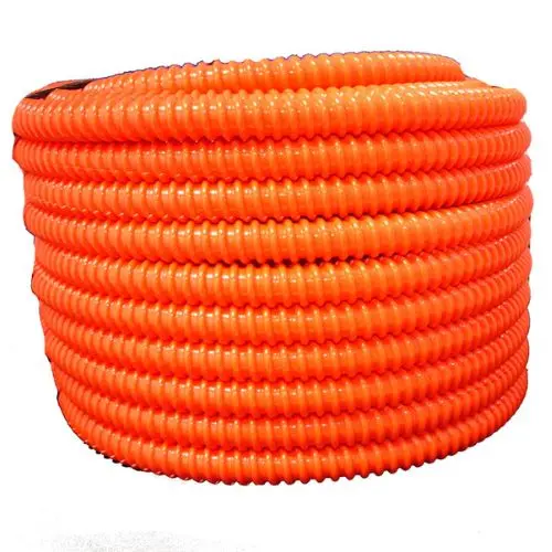 1 1/2 Inch Non Split Loom Tubing Corrugated Orange 100Ft 1