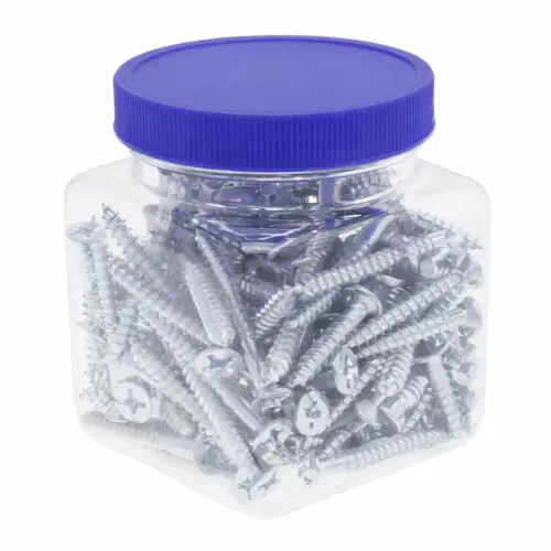 1-1/4 Inch 8 Flat Head Phillips Wood Screw Steel Zinc Plated Jfwp20 (Pack Of 100) 1