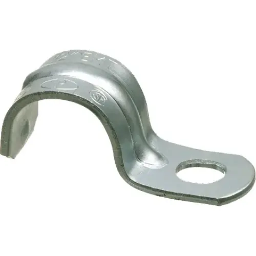 1/2 Inch 2-Hole Click-On Heavy Duty Conduit Strap Old Work Adjustable Electrical Box Malleable Iron Steel 370 1