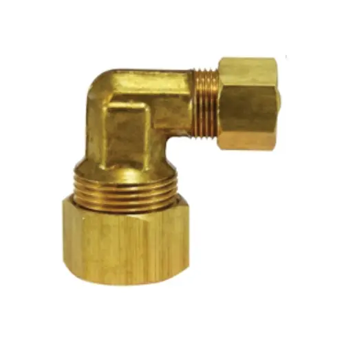 1/2 Inch 3/8 Inch Compression Thermoplastic Tubing Reducing Elbow Brass 18136 1