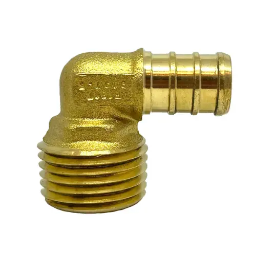 1/2 Inch Pex 1/2 Inch Nptf Lead Free Brass Male Elbow 35085 1