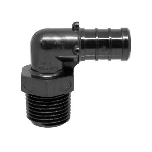 1/2 Inch Pex 3/8 Inch Male Npt Polyphenylsulfone 90-Deg Male Elbow 35284 1