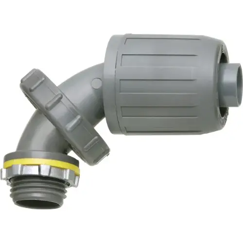 1/2 Inch Push In Non Metallic Liquidtight Conduit Connector Uv-Rated Plastic Nmlt590 1