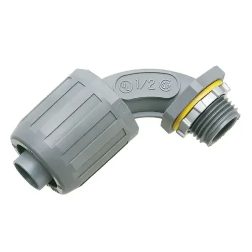 1/2 Inch Snap2it Push In Non Metallic Liquidtight Conduit Connector Uv-Rated Plastic Nmlt905 1