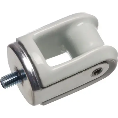 1/2 Wire Holder With Solid Rivet Through Head With Galvanized Porcelain Steel 617 1