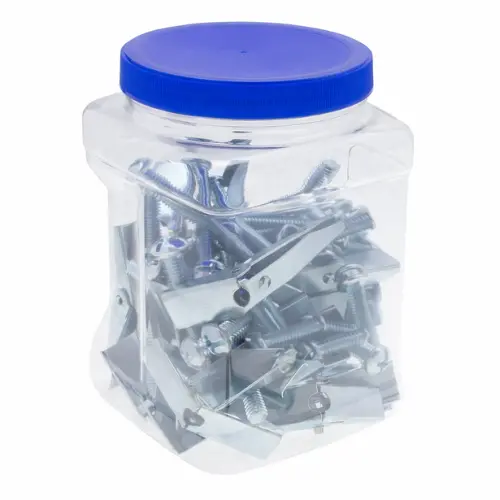 1/4-20 X 6 Inch Truss Head Combination Spring Wing 3/4 Inch Drill And Toggle Bolt Steel J1514 (Pack Of 50) 1