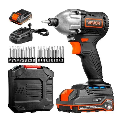 1/4 Inch 20 V Brushless Motor Electric Cordless Impact Driver Kit With Battery And Charger 1