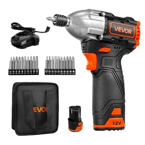 1/4 Inch 3000 Rpm Max Speed 12V Brushless Motor Electric Cordless Impact Driver Kit With Battery And Charger 1