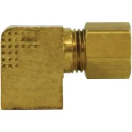 1/4 Inch Compression 1/8 Inch Barstock Elbow Fnptf Brass 18253B 1