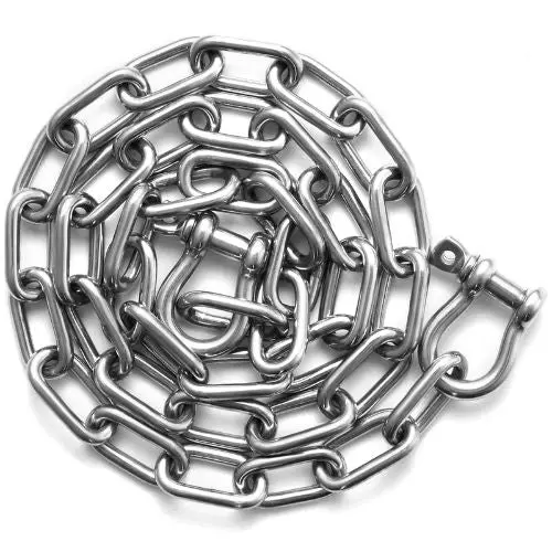 1/4" X 4 Boat Anchor Chain For Boats Deck Fishing Works Sh006-Tz 1