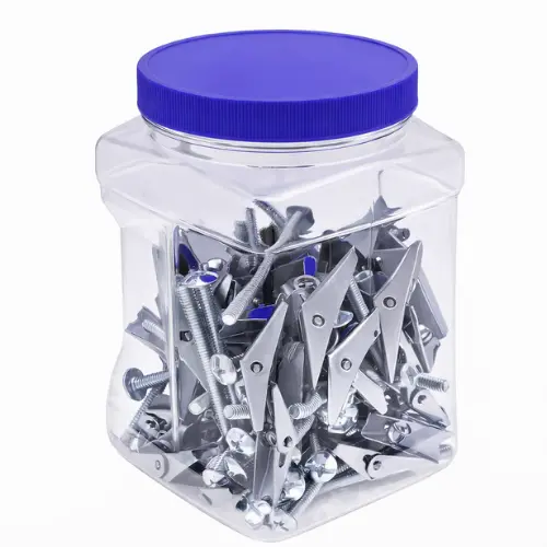 1/4 X 4 Inch Mushroom Head Toggle Bolt Set For Secure Hollow Wall Mounting J1554 (Pack Of 50) 1