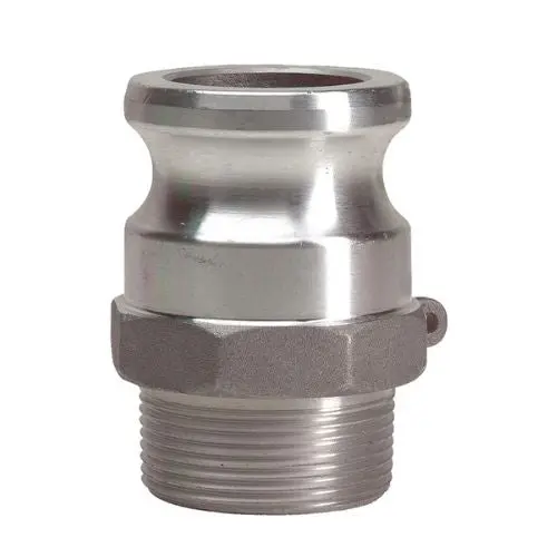 1.5 Inch Aluminum Part F Male Adapter With Male Npt Thread For Lay Flat Hoses 1