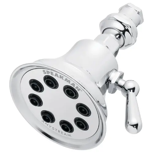 1.75 Gpm 8-Jet Low Flow Shower Head Polished Chrome S-3015-E175 1