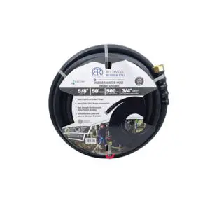 1.8 Inch Bend Radius Black Rubber Tube Water Hose With Fittings Oppwb-075-150Gh50 1