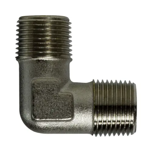 1/8 Inch Male Bspt 1/8 Inch Male Bspt Male Union Elbow Nickel-Plated Brass 28905 1