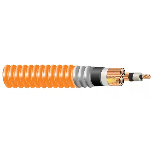 1 Awg 3C Hvteck Copper 115 Mil Nlepr Ts Aia 5Kv 133% Il Orange Pvc Jacket Csa 1