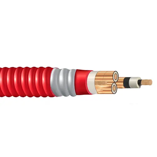 1 Awg 3C Hvteck Copper 320 Mil Nlepr Ts Aia 25Kv 133% Il Red Pvc Jacket Csa 1