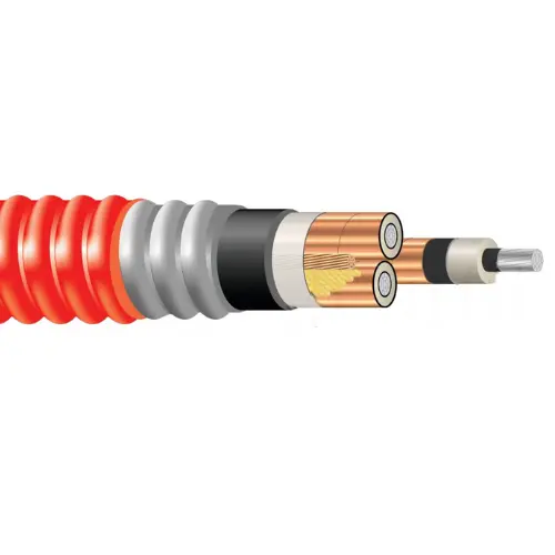 1 Awg Hvteck Aluminum 175 Mil Nlepr Ts Aia 15Kv 100% Il Red Pvc Jacket Csa 1