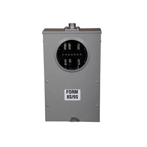 1-Gang 20A 600V Three Phase Eight Jaw Meter Socket 1008695Ach 1