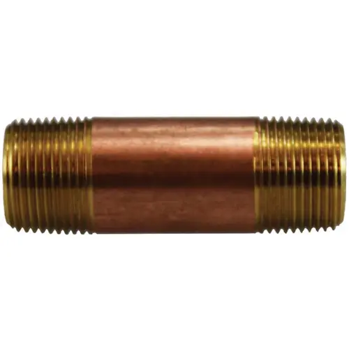 1 Inch Mpt 1 Inch Seamless Pipe Nipple 48 Inch L Brass 40274 1