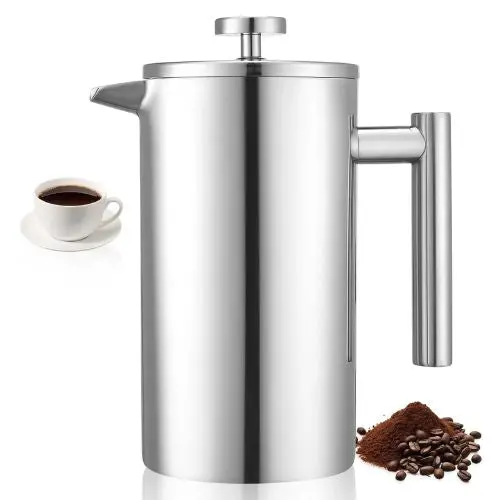 1 L French Press Coffee Maker 34 Oz Stainless Steel French Press Coffee Maker 34 Oz Stainless Steel 1