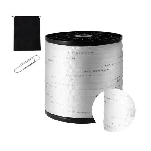 1" X 2103' Flat Rope Polyester Printed Webbing Cable Pulling Tape 1