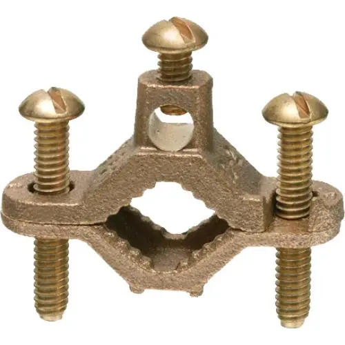 10 To 2 Awg Bare Wire Ground Clamp With Bronze Screw Conductor 720Db 1
