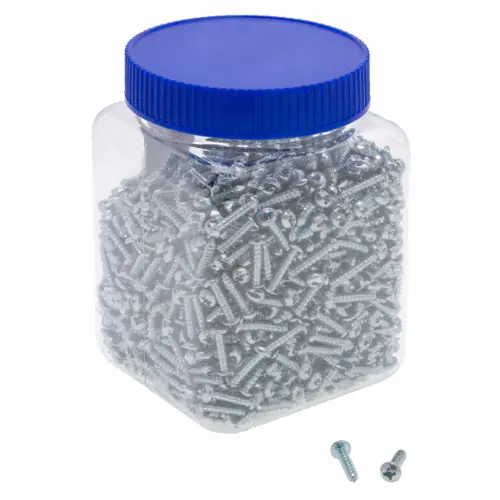 10 X 1 Inch Pan Head Combination Screw Sheet Metal A Point Steel Zinc Jts28 (Pack Of 100) 1