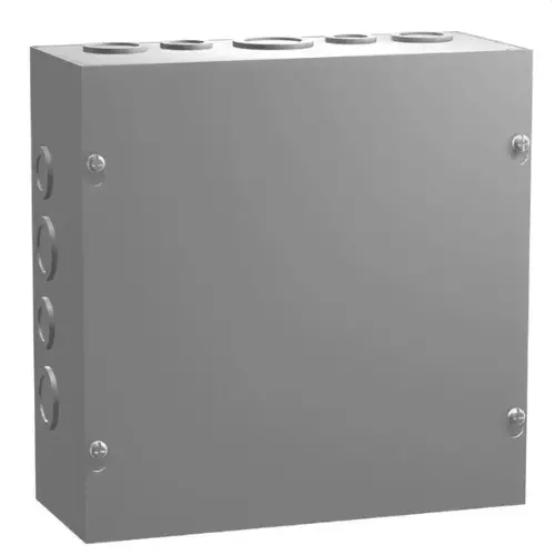 10" X 10" X 4" Type 1 Screw Cover Steel General Purpose Electrical Junction Box Gray Csk010104 1