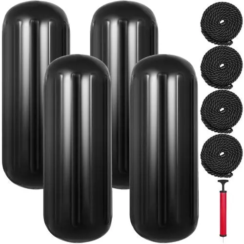 10" X 28" Boat Bumpers For Docking Inflatable Ribbed Fender Bf10x28w 1