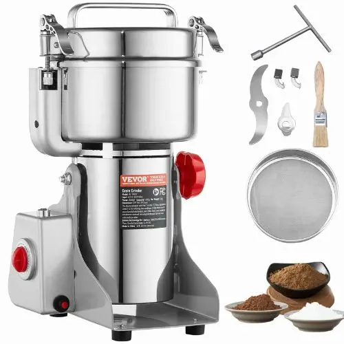 1000G 3000W High-Speed Electric Grain & Spice Grinder – Stainless Steel Swing Type Pulverizer (Dry Use) 1