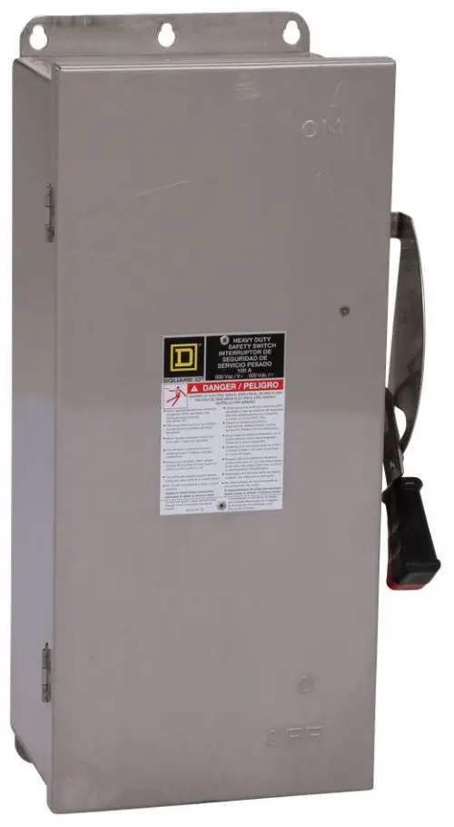 100A 600V 200Ka Surface Disconnect Safety Switches H363ss 1