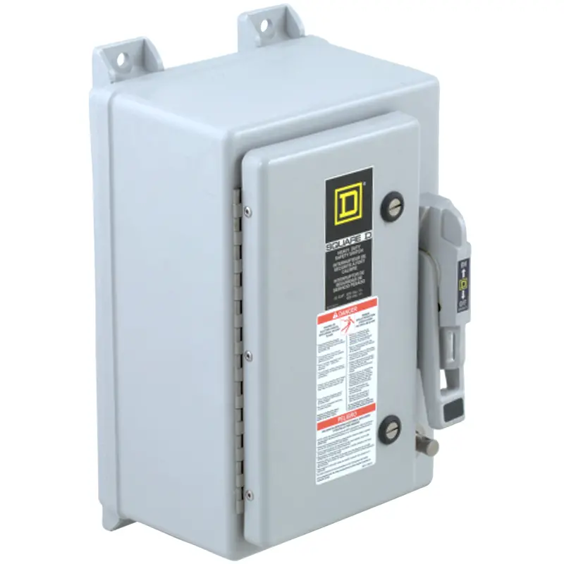 100A 600V 3 Pole Hu Single Disconnect And Safety Switch Hu363df 1