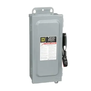 100A 600Vac 3 Pole Non Fusible Heavy Duty Safety Switch Hu363a 1