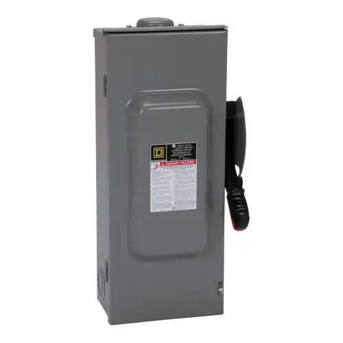 100A 600Vac 4 Wire Nema 3R Non Fusible Heavy Duty Safety Switch Hu363nrb 1