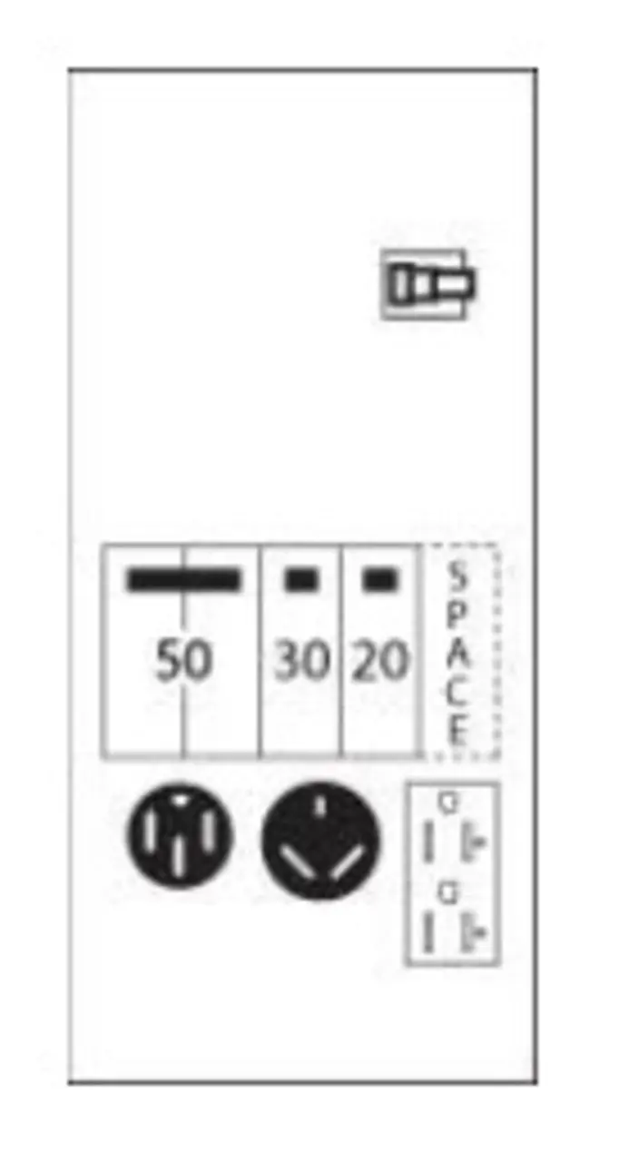 100A Nema 3R Surface Unmetered Temporary Power Outlets U075ctll10 1