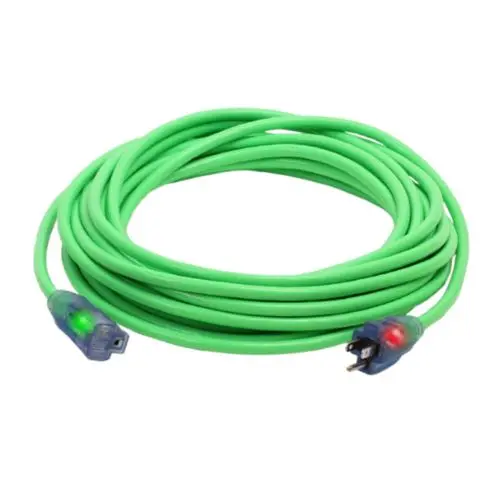 100Ft 10/3 Sjtw Cold Weather Extension Cord With Cgm Green 1
