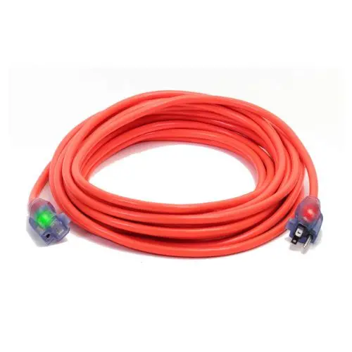 100Ft 12/3 Sjtw Cold Weather Extension Cord With Cgm Orange 1