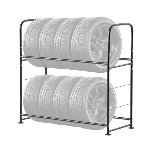 107X117x46 Cm Tire Storage Rack For Garage Workshop Lx060 1