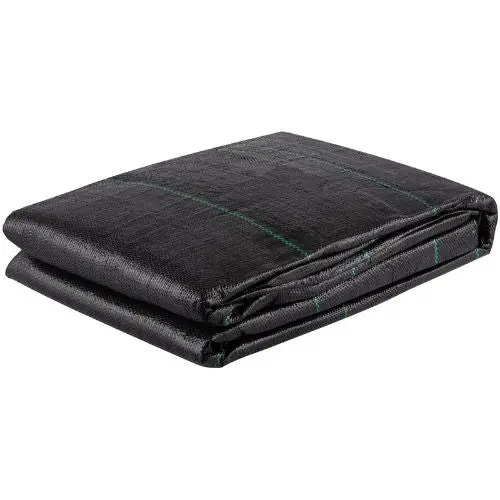 12.5 X 50' Ft Black Geotextile Fabric 3.5Oz Woven Pp Driveway Drain Cloth With 600Lbs Tgb-6522 1