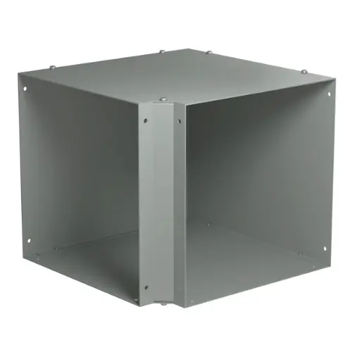 12" X 12" Type 1 Industrial Steel Wireway 90° Elbow With Ansi 61 Gray Finish Cwel1290 1
