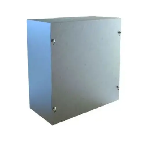 12" X 12" X 4" Type 3R Mild Steel Screw Cover Junction Box Gray C3r12124sc 1