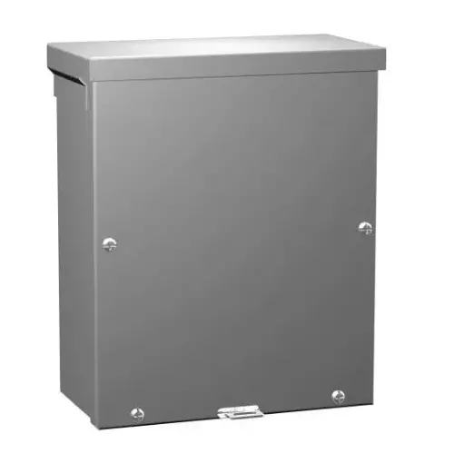 12" X 12" X 6" Type 3R Mild Steel Screw Cover Junction Box Gray C3r12126sc 1