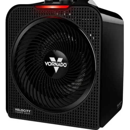 120V 1500W 4 Whole Room Space Heater With Adjustable Thermostat Black 1