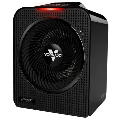 120V 1500W 5 Whole Room Space Heater With Digital Adjustable Thermostat Black 1